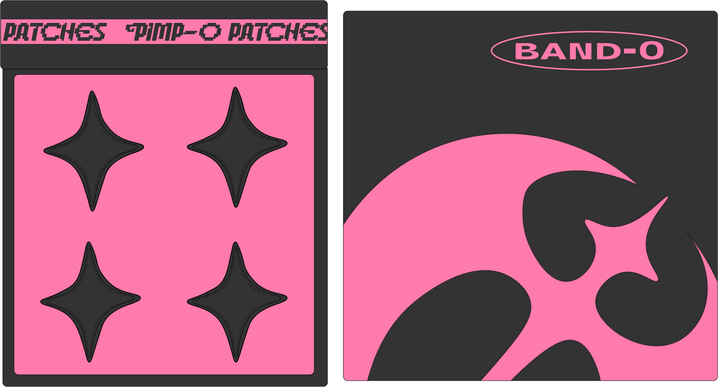 BLACK PIMP-O PATCHES